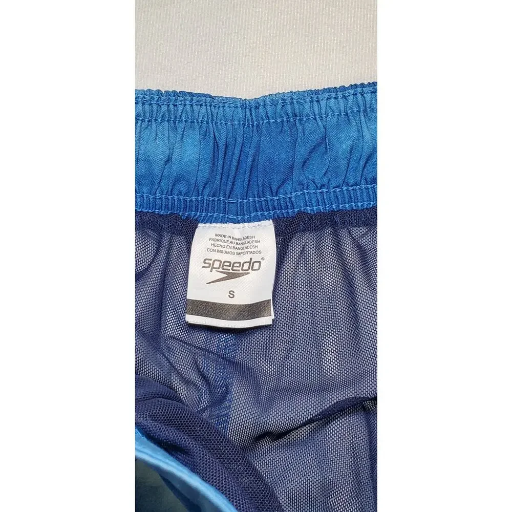 Men’s SPEEDO Size S Blue Coastal Bondi board 20” swim shorts 4-Way Stretch Ca10